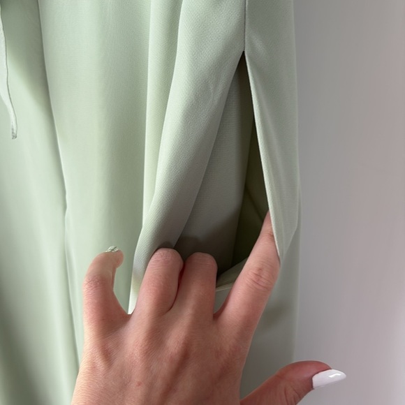 Azazie Kimber Dusty Sage Bridesmaid Dress size A4 no alterations! - Picture 9 of 9